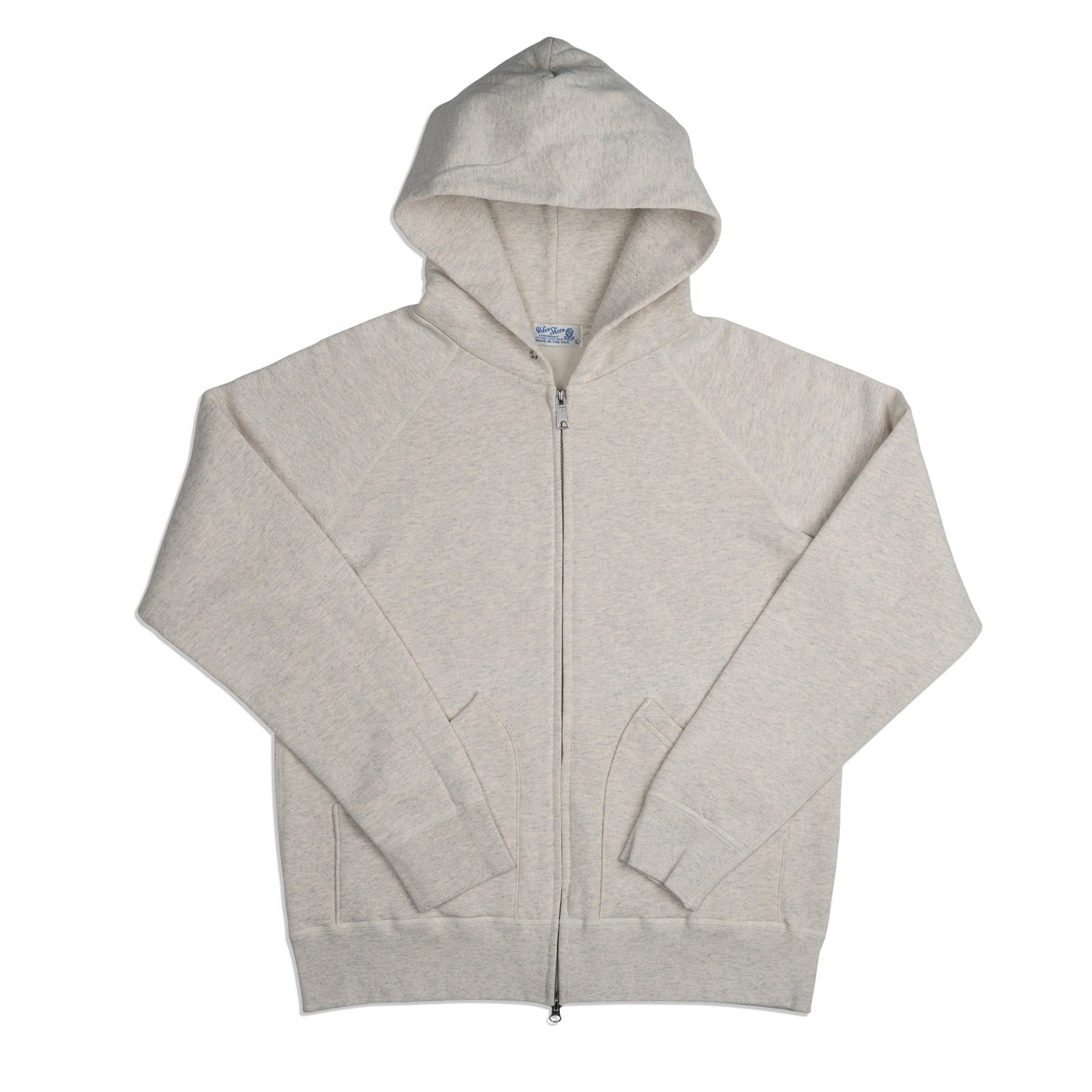 Hooded W-Zip Sweat / Oatmeal – VELVA SHEEN