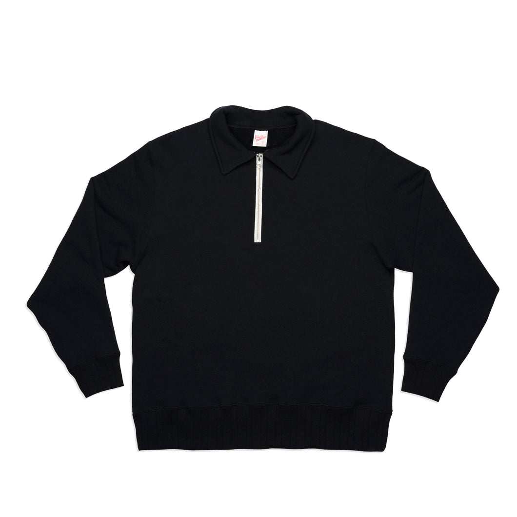 Loopwheeler Half-zip Sweat / Black