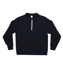 Load image into Gallery viewer, Loopwheeler Half-zip Sweat / Navy
